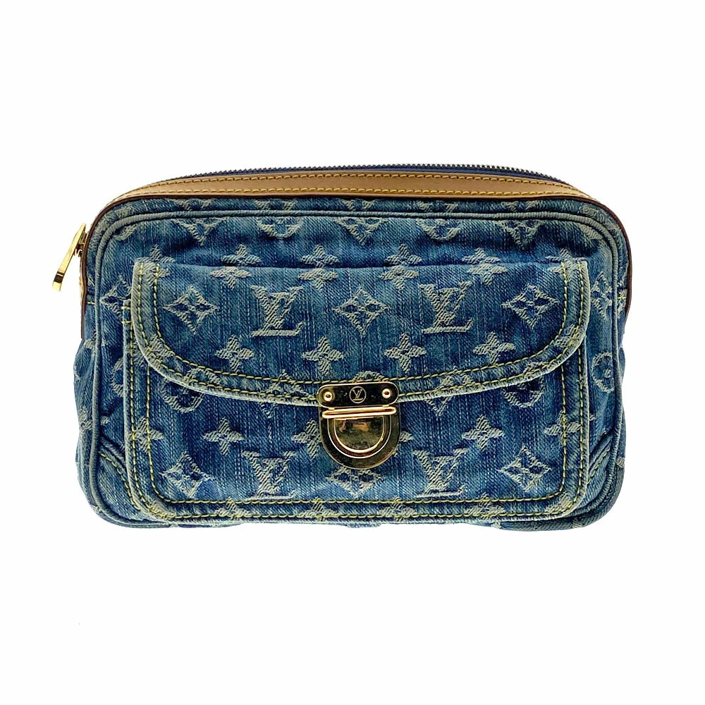 LOUIS VUITTON Bumbag Monogram Denim Waist Bag Clutch